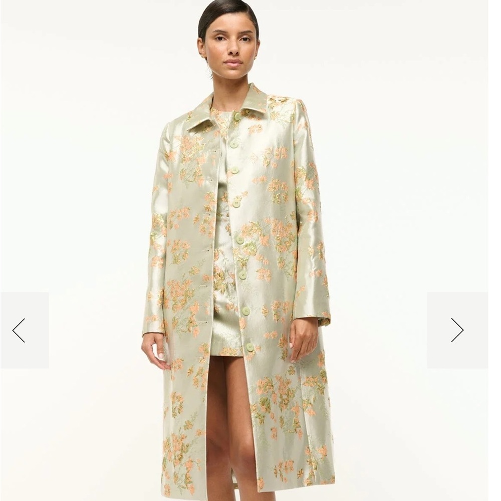 Staud Antoinette Coat and Garden Dress Set